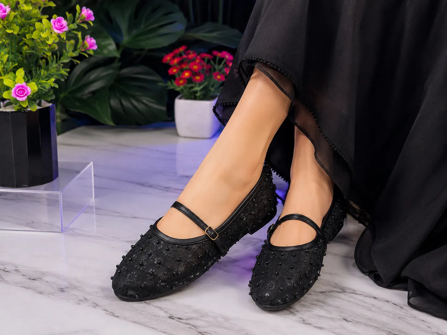 Jali Shoes – Elegant Embroidered Flats