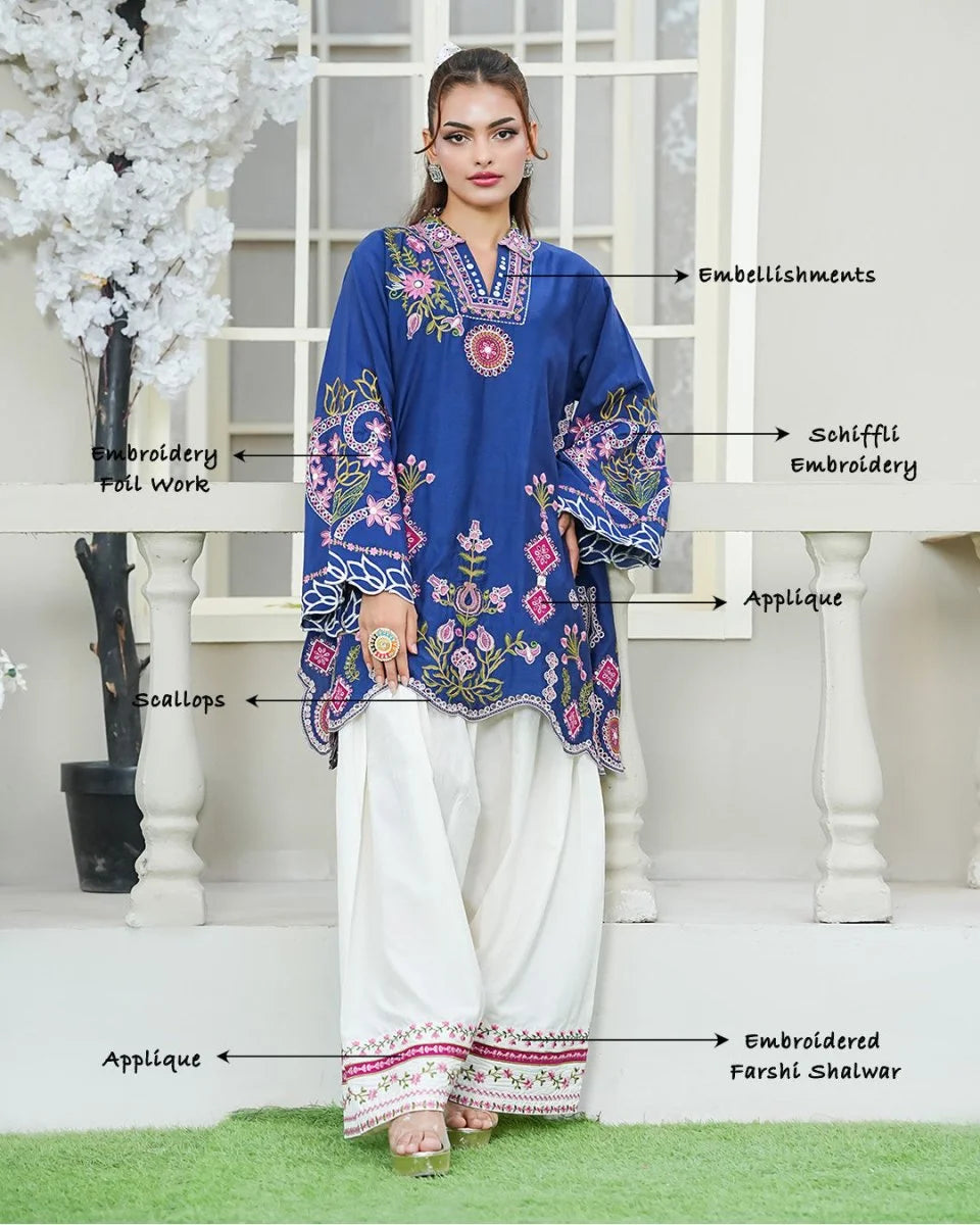 2pc unstitched lawn suite