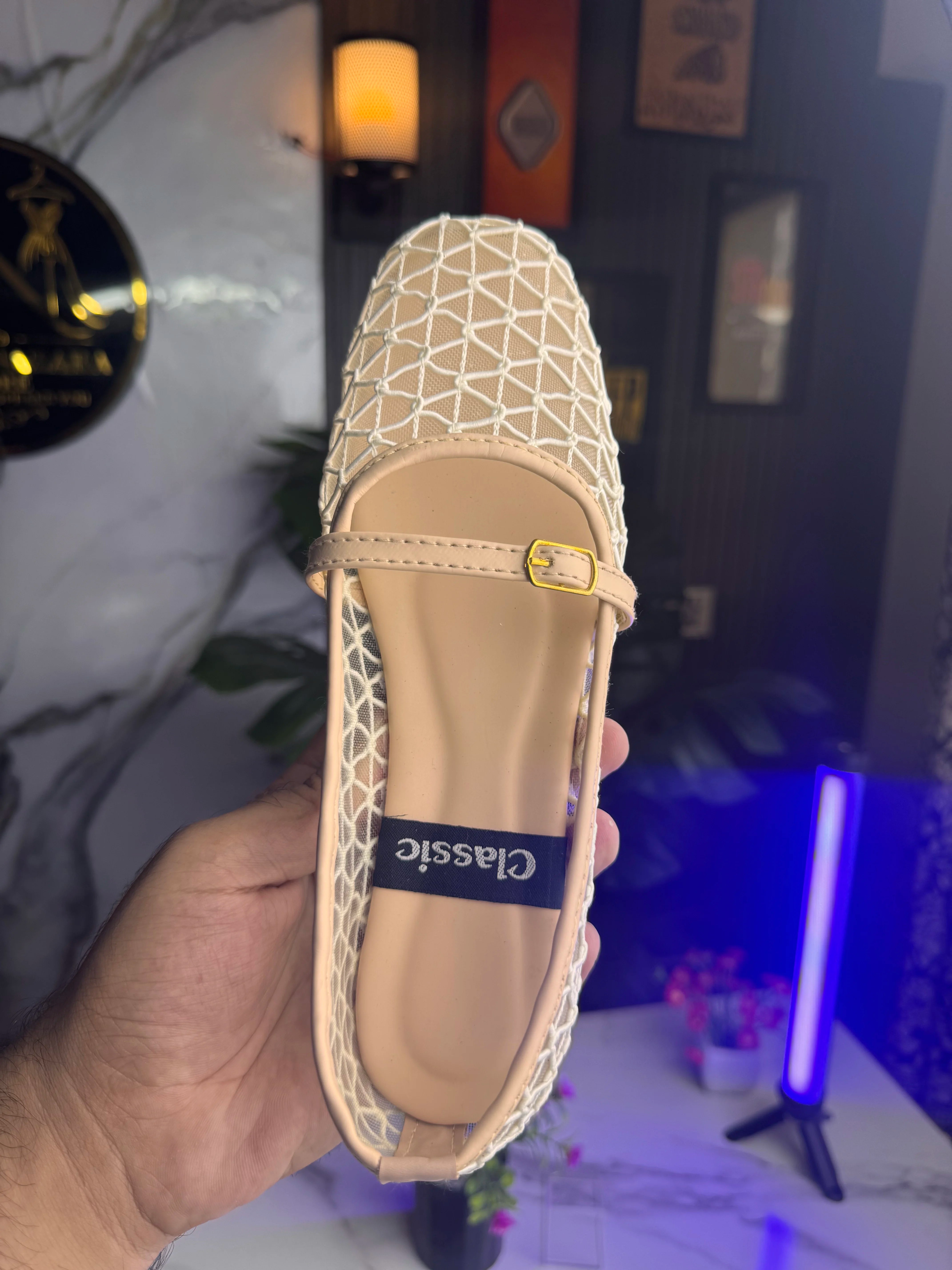 Jali Shoes – Elegant Woven Embroidered Flats
