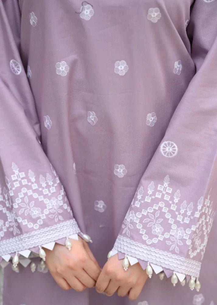 3PC EMBROIDERED LAWN SUIT - SR-765 - Rang Nazara