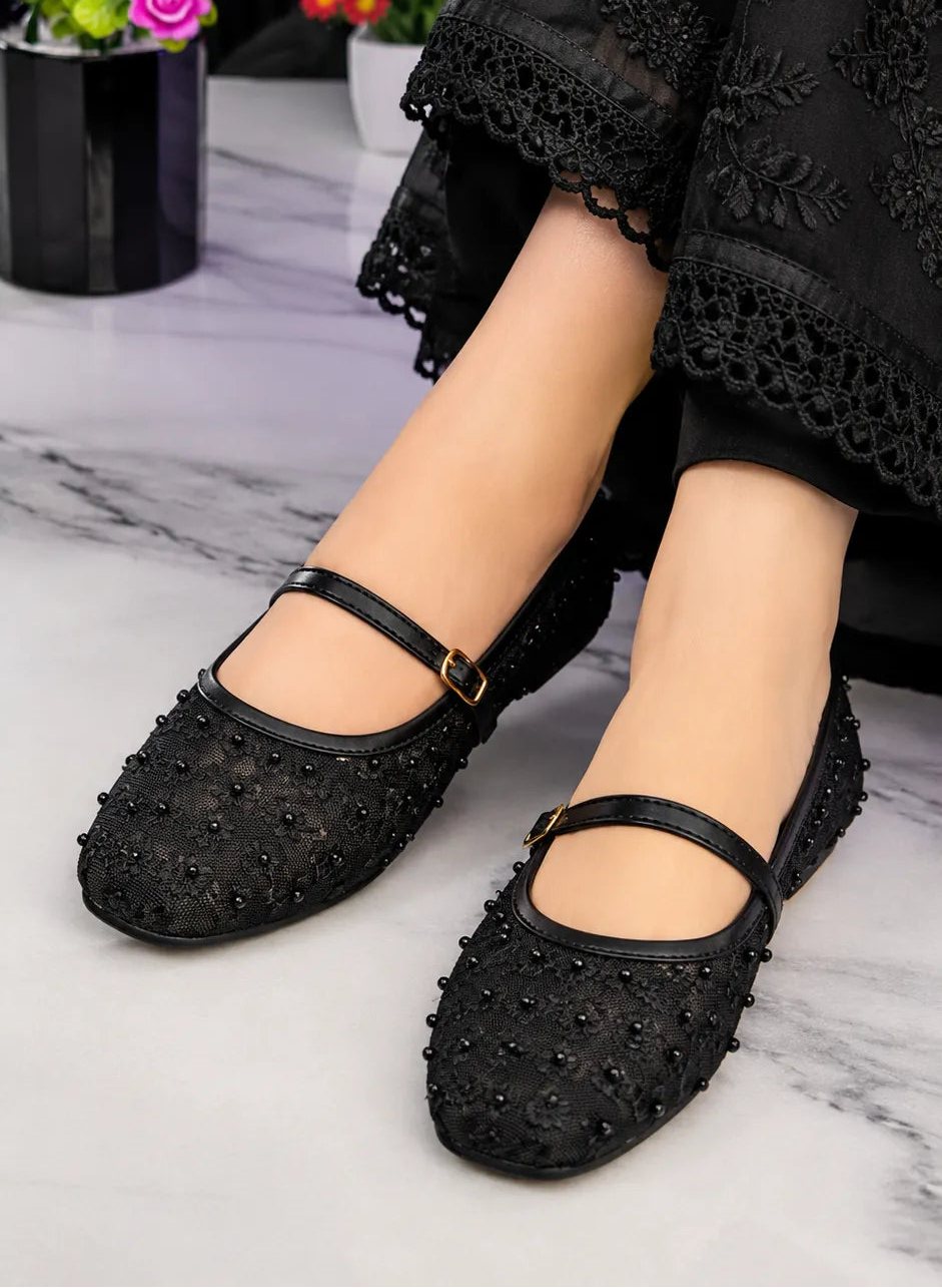 Jali Shoes – Elegant Embroidered Flats
