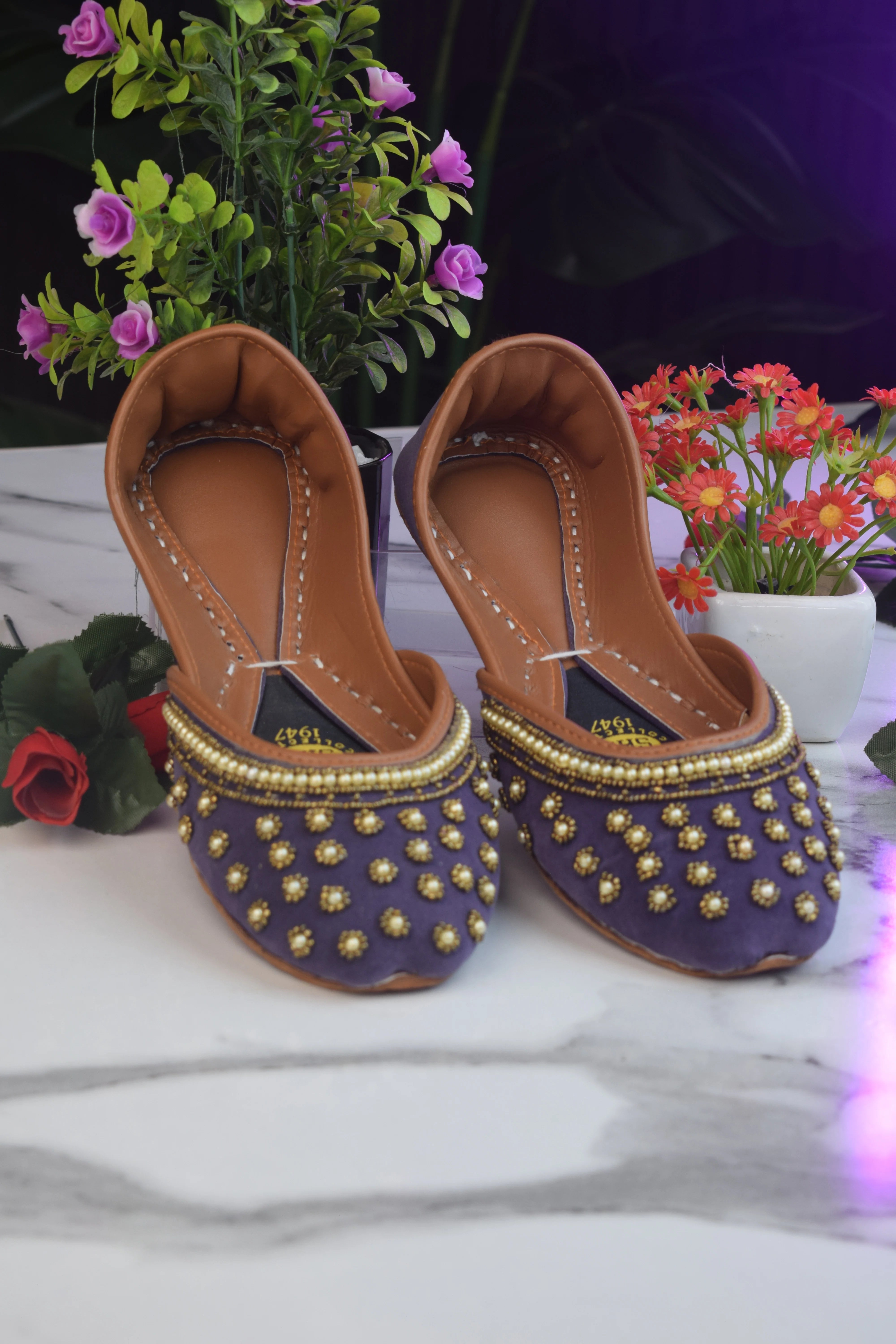 Premium Purple Khussa – 007
