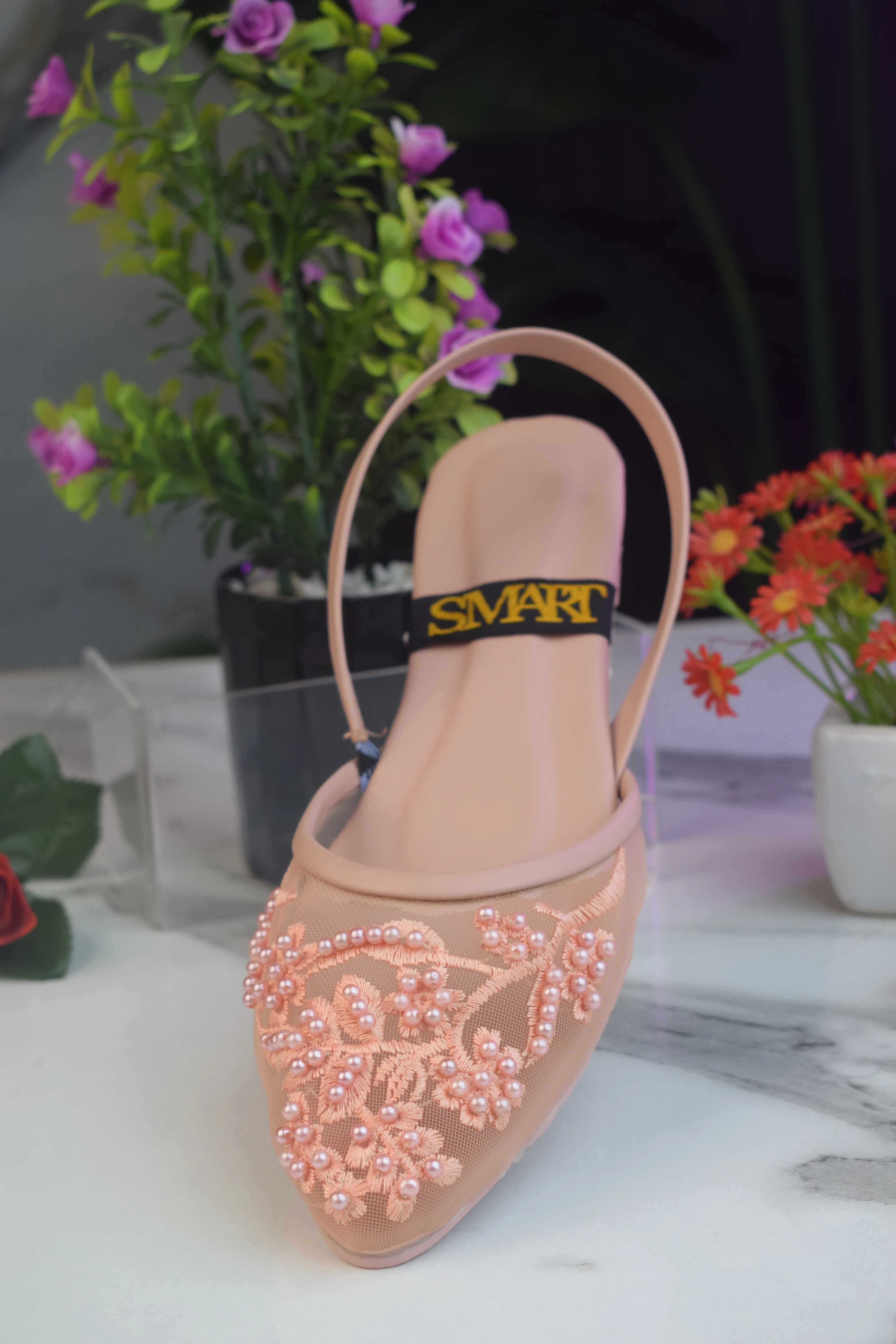 Back less Blush-Pink Shoes -008