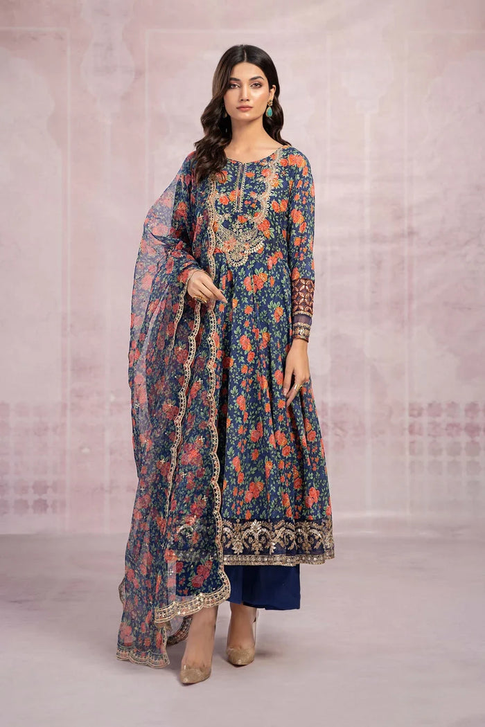 Digital Printed Linen 3PC Suit