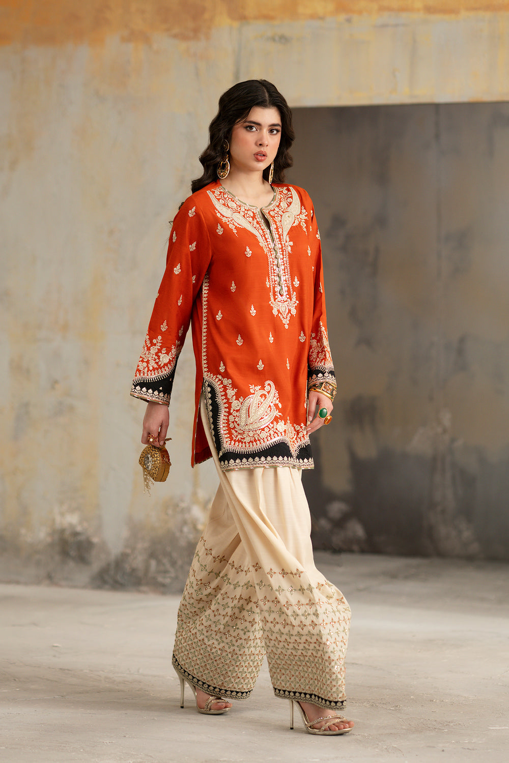Silk Embroidered 3PC Suit