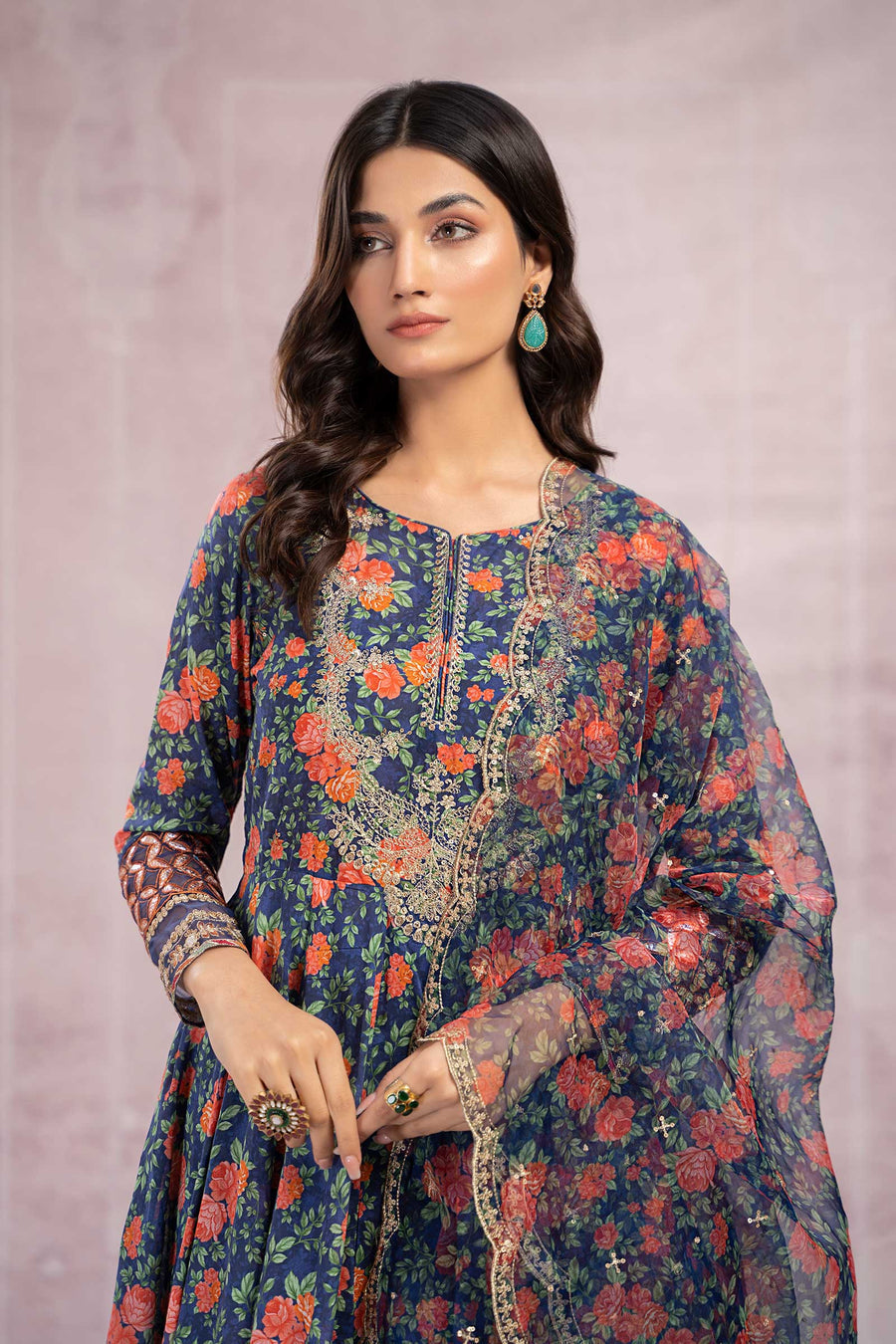 Digital Printed Linen 3PC Suit