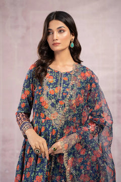 Digital Printed Linen 3PC Suit