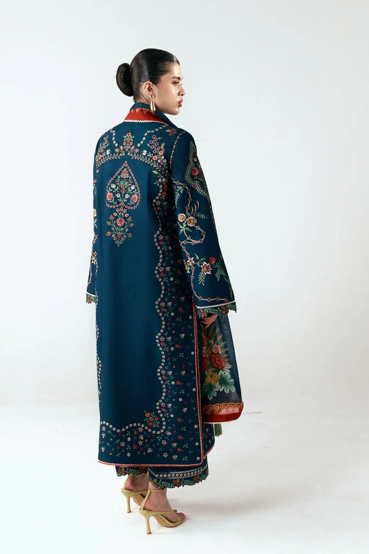 Dhanak Embroidered 3PC Suit