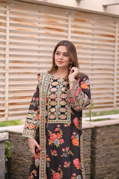 Digital Printed Linen 3PC Suit