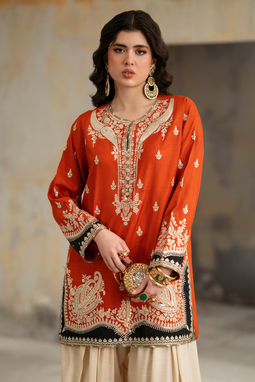 Silk Embroidered 3PC Suit