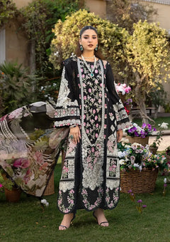 Dhanak Unstitched Embroidered 3PC Suit with Pashmina Shawl