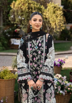 Dhanak Unstitched Embroidered 3PC Suit with Pashmina Shawl