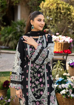 Dhanak Unstitched Embroidered 3PC Suit with Pashmina Shawl