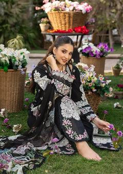 Dhanak Unstitched Embroidered 3PC Suit with Pashmina Shawl