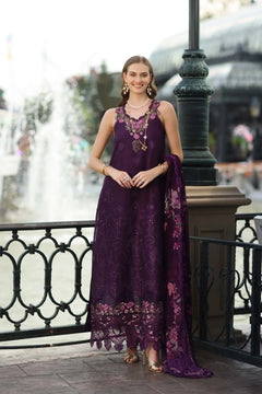 Dhanak Unstitched Embroidered 3PC Suit with Pashmina Shawl