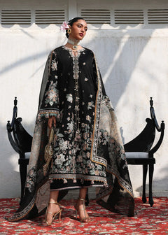 Dhanak Unstitched Embroidered 3PC Suit with Pashmina Shawl