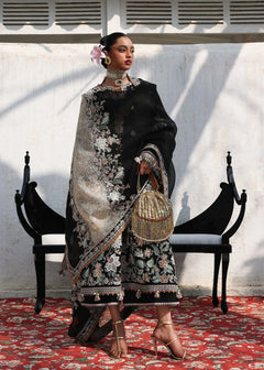 Dhanak Unstitched Embroidered 3PC Suit with Pashmina Shawl