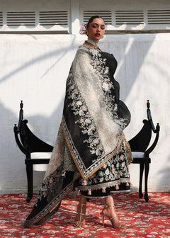 Dhanak Unstitched Embroidered 3PC Suit with Pashmina Shawl