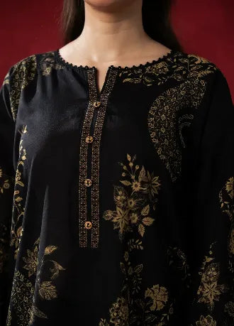 Dhanak Unstitched Embroidered 3PC Suit with Pashmina Shawl