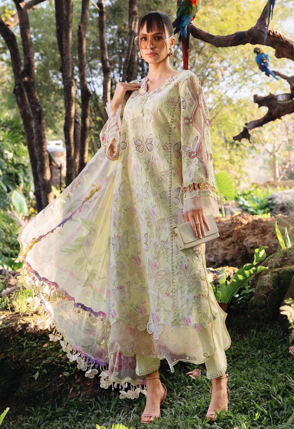 Embroidered Lawn 3 Piece Unstitched Suit - Summer Collection - D-86-5321