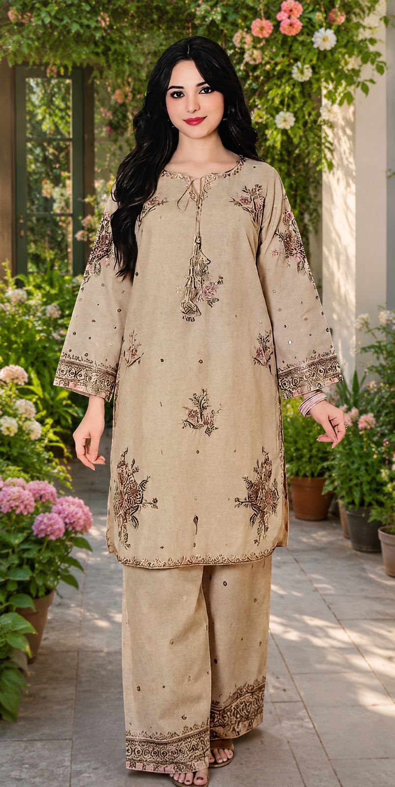 Lawn Embrodied Suite 2 Piece D-100-501