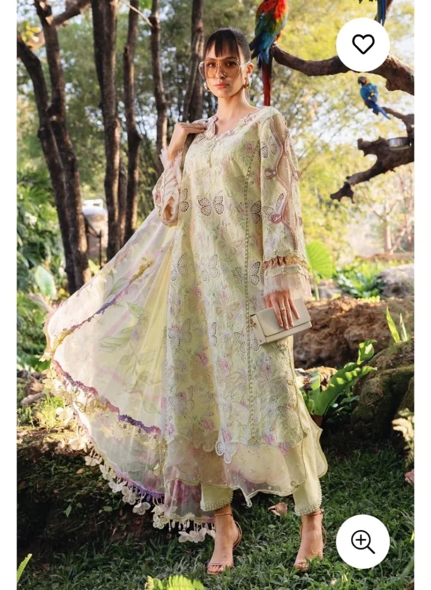 Embroidered Lawn 3 Piece Unstitched Suit - Summer Collection - D-86-5321