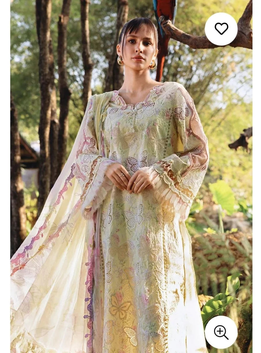 Embroidered Lawn 3 Piece Unstitched Suit - Summer Collection - D-86-5321