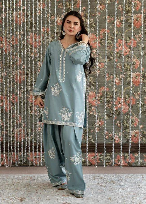 Lawn-3PC Embroidered Shirt With Khadi Net Embroidered Dupatta AD-77