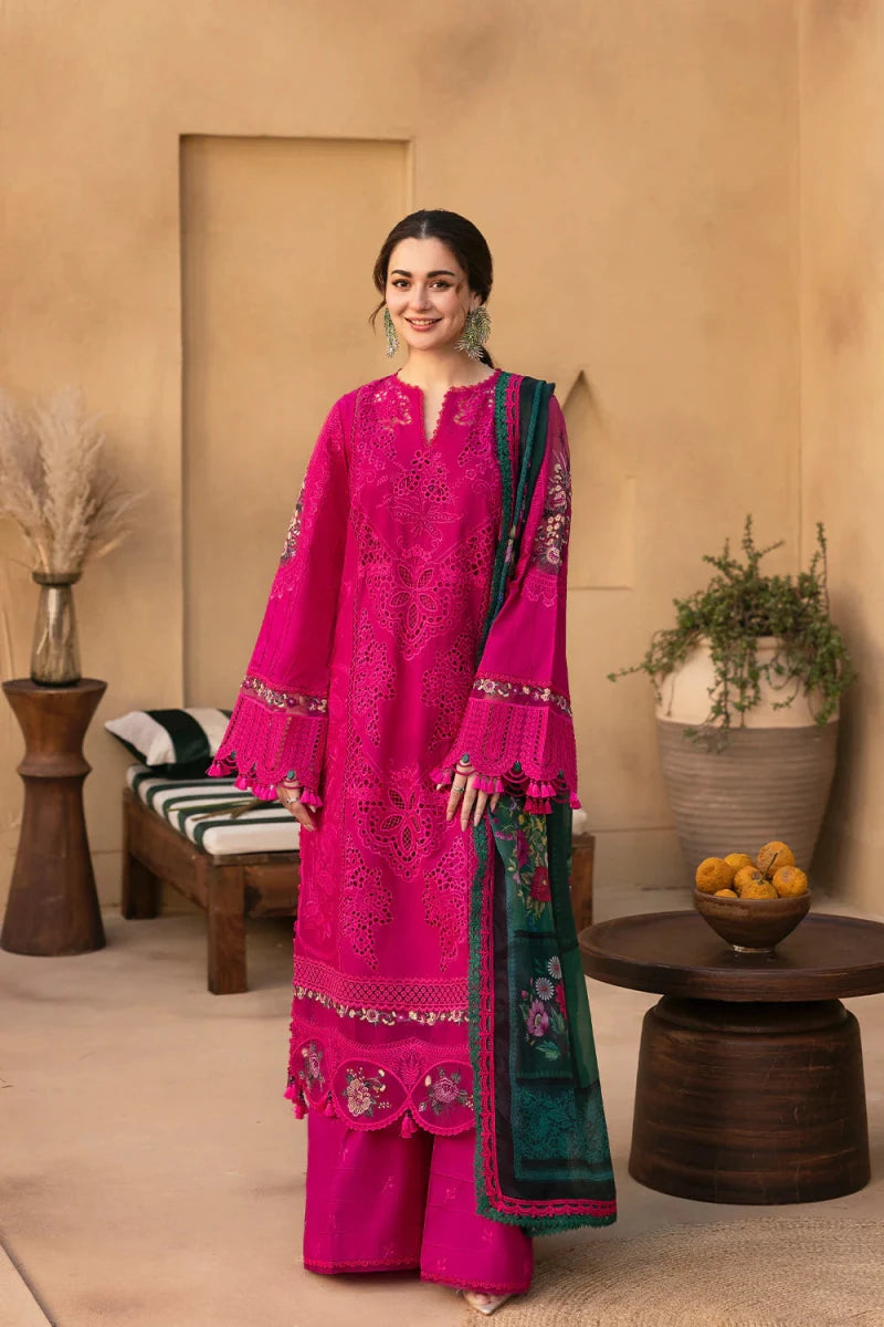 SAIRA RIZWAN | FULLY HEAVY MULTI THREAD EMBROIDERED | UNSTITCHED 3-PIECE SUIT | AD-42 - Rang Nazara