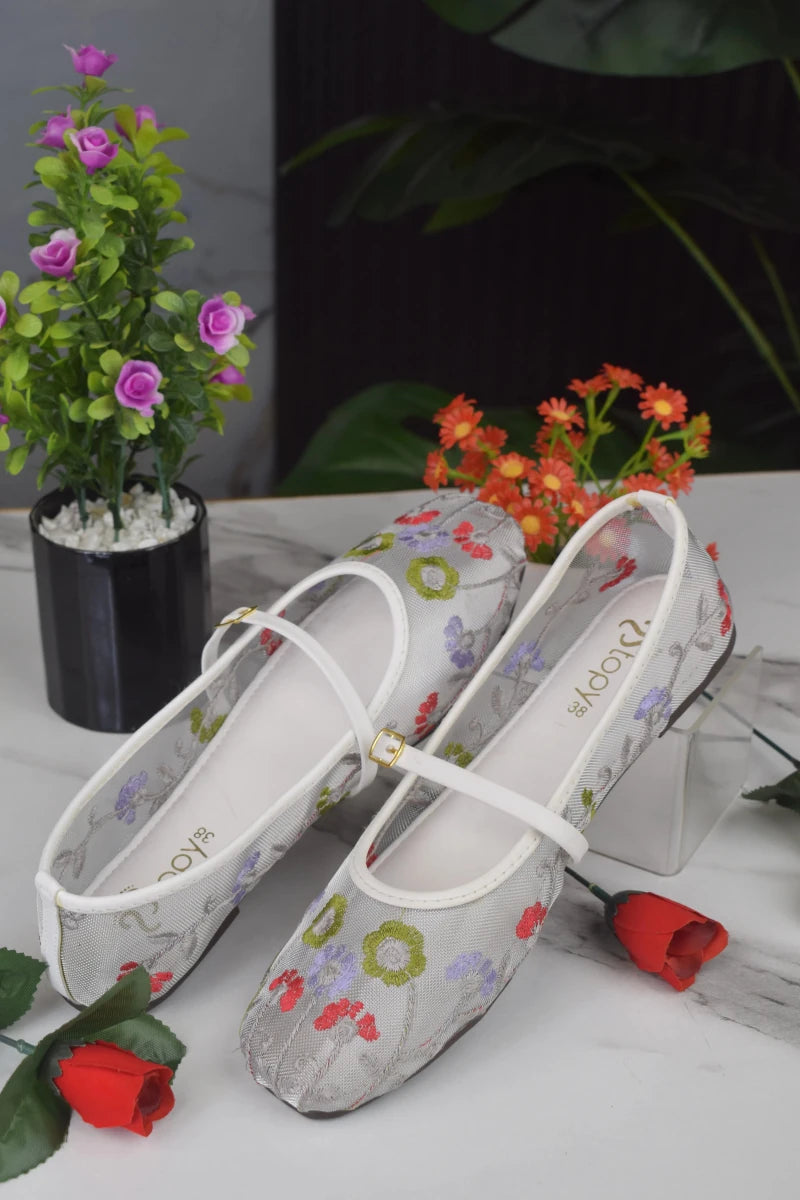 Stopy Net shoes white color -002 - Rang Nazara