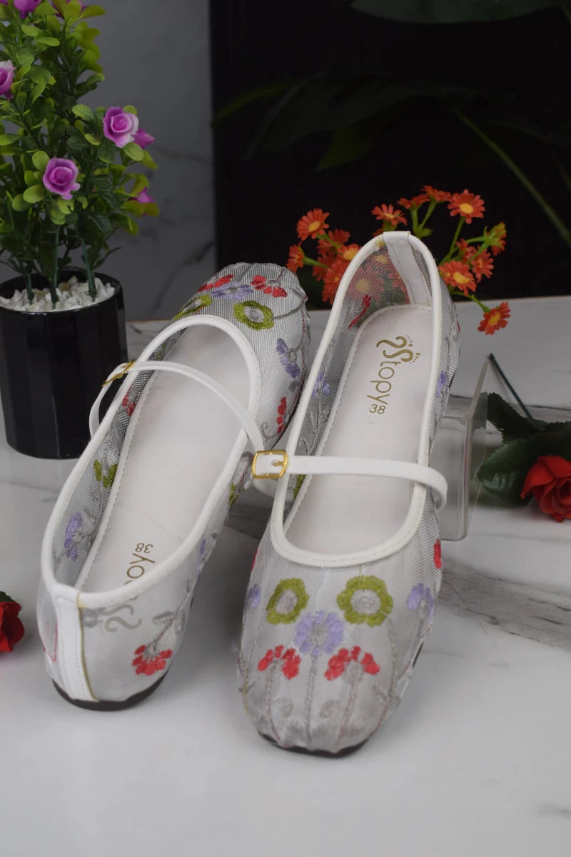 Stopy Net shoes white color -002 - Rang Nazara